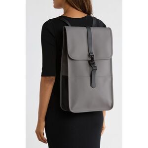 Rains Backpack Mini in grey, which is a minimalist, waterproof unisex bag